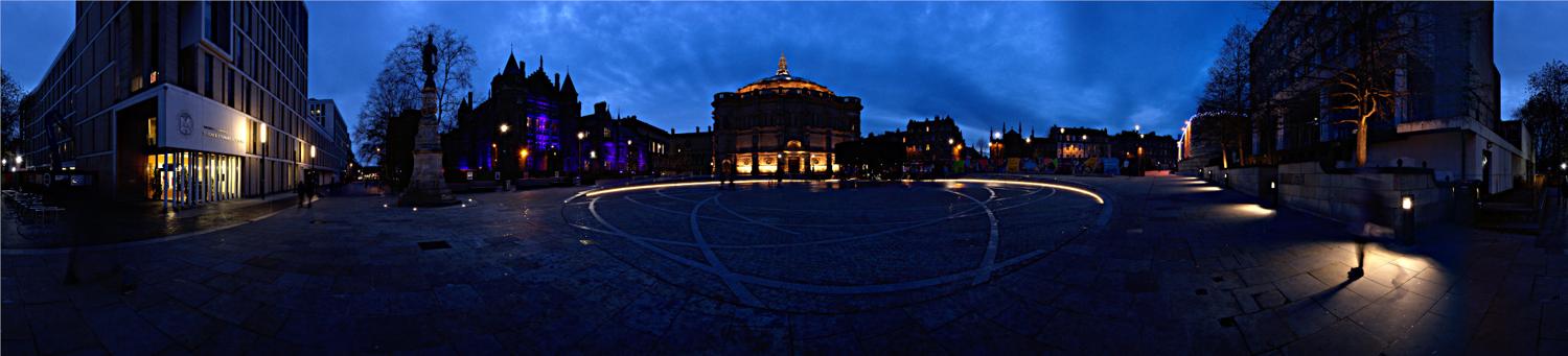 Bristo Square and the McEwan Hall, University of Edinburgh, Scotland