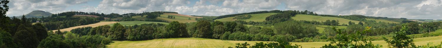 Panorama of the Rolling Borders Hills